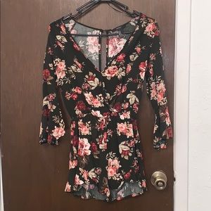 Short Floral Romper